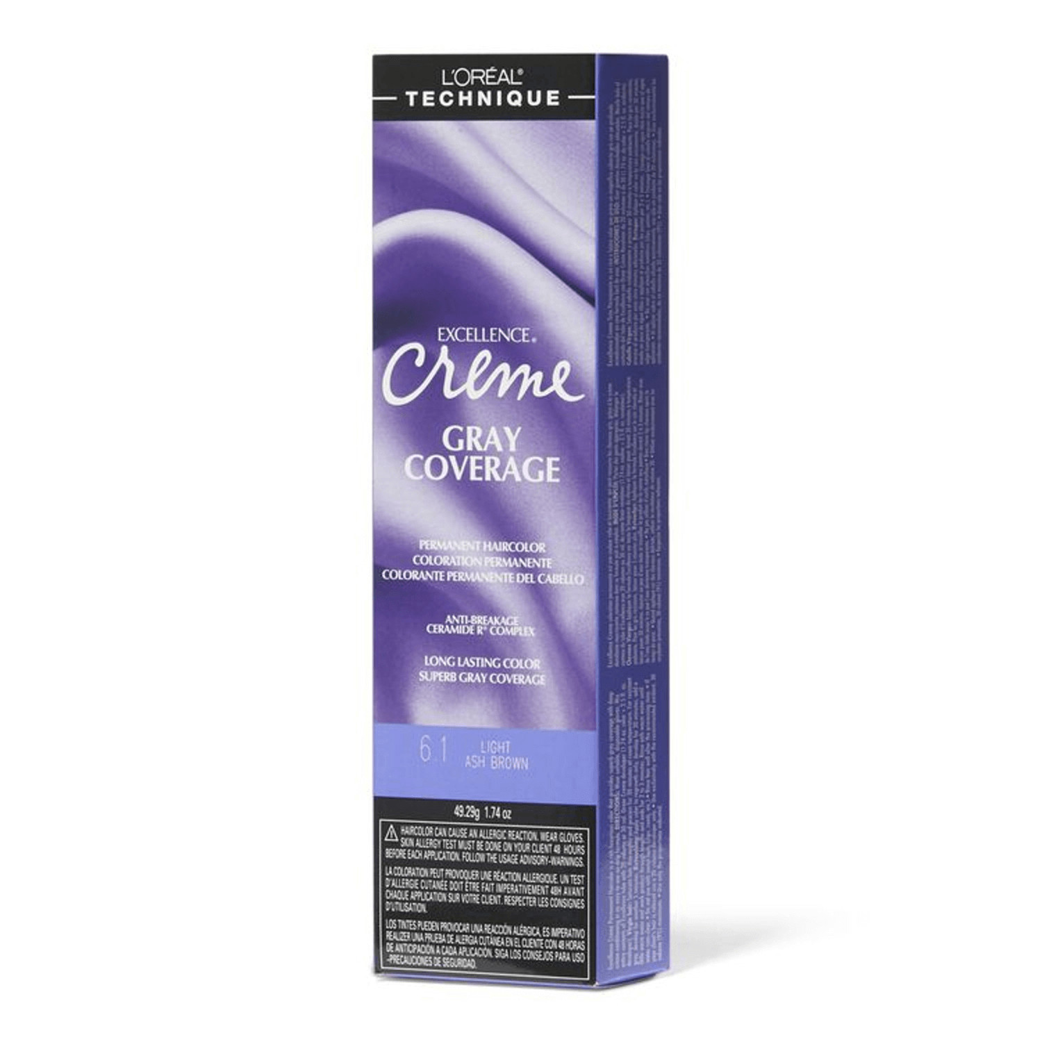 L'Oreal 6.1 Light Ash Brown Permanent Creme Hair Color 1.74 Oz | Sally Beauty
