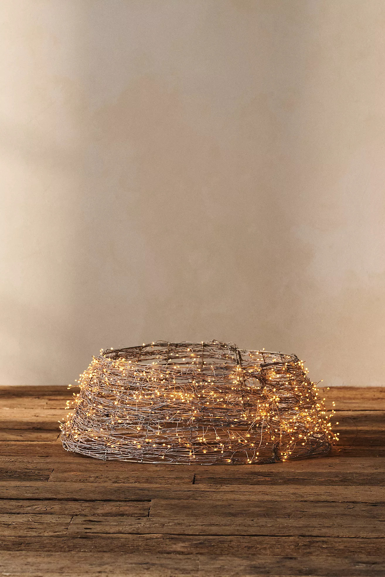 Stargazer LED Rattan Vine Tree Skirt | Anthropologie (US)