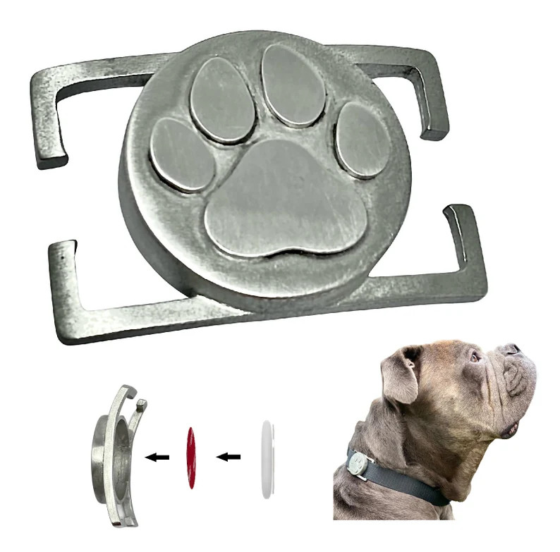 Pet Tag AirTag Holder, Tag  Charlie Slide-On Collar Attachment, Pet Tracker, Personalized Dog Tag... | Etsy (US)