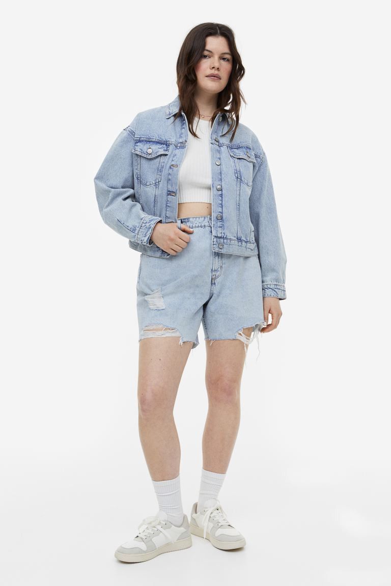 H&M+ Bermuda High Denim Shorts | H&M (US + CA)