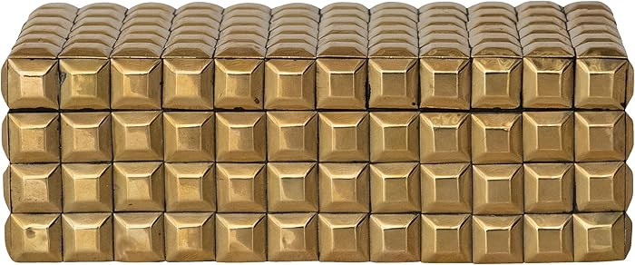Bloomingville Reclaimed Wood and Brass Decorative Box, Gold | Amazon (US)
