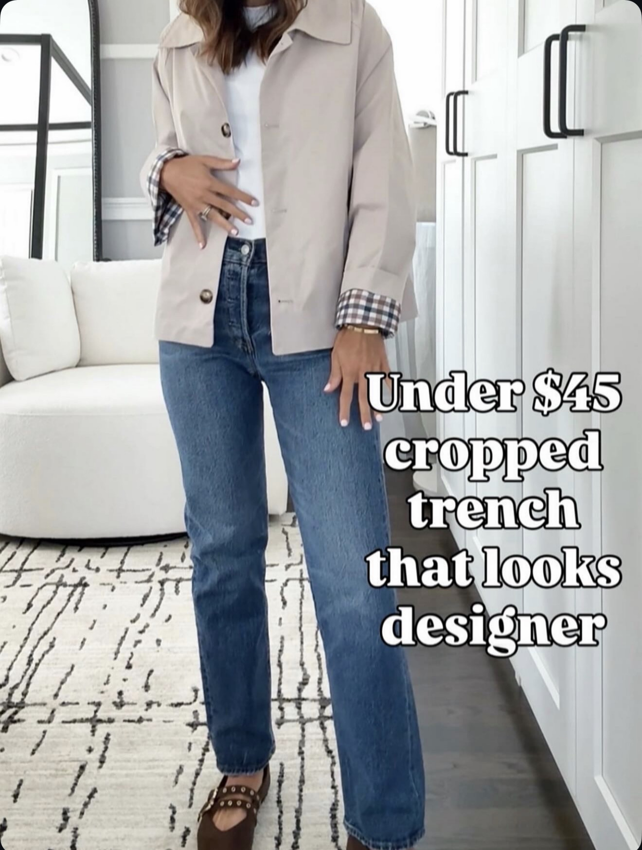 An under-$45 cropped trench that seriously looks designer 😍🔗⬇️

#LTKOver40 #LTKootd #LTKHoliday