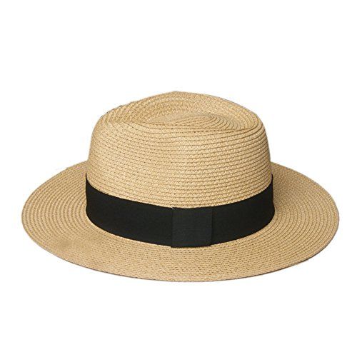 Paladoo Womens Floppy Summer Sun Hat Beach Cap Wide Brim Straw Hats 1-Brown | Amazon (US)
