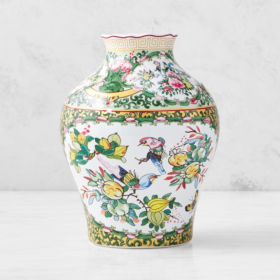 Famille Rose Decorated Vase | Williams-Sonoma