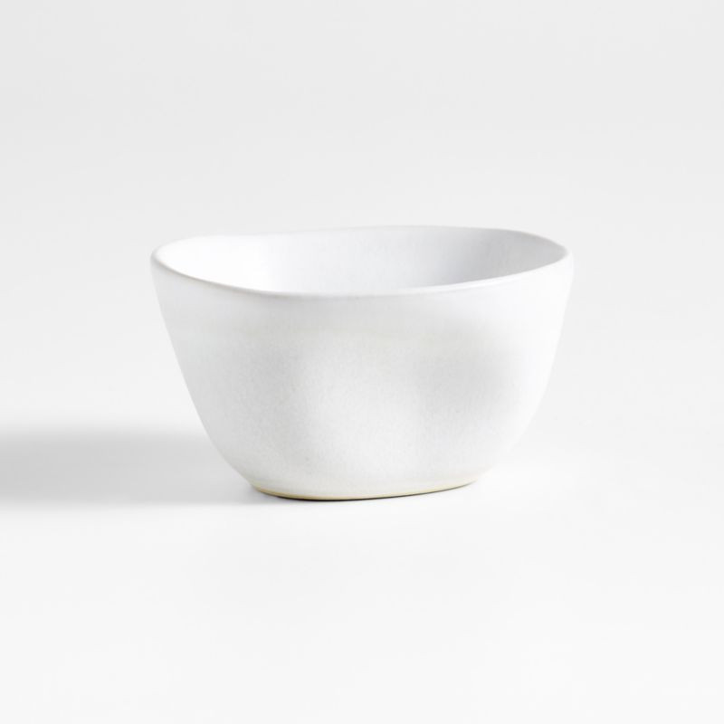 Petals White Stoneware Mini Bowl by Laura Kim | Crate & Barrel | Crate & Barrel