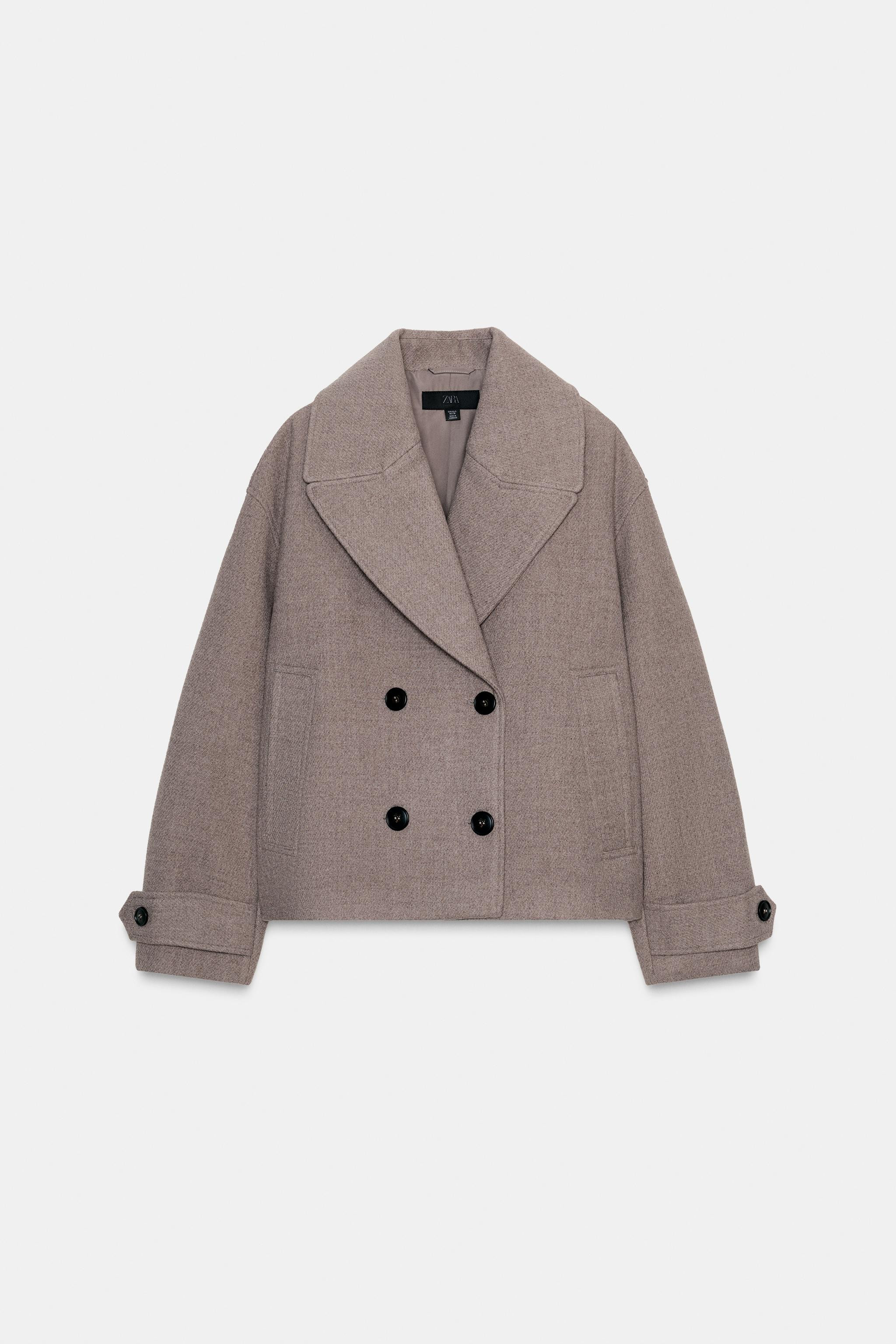 DOUBLE-BREASTED SHORT COAT | Zara US