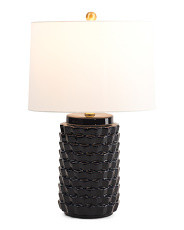 23in Weldon Textured Ceramic Table Lamp | Marshalls