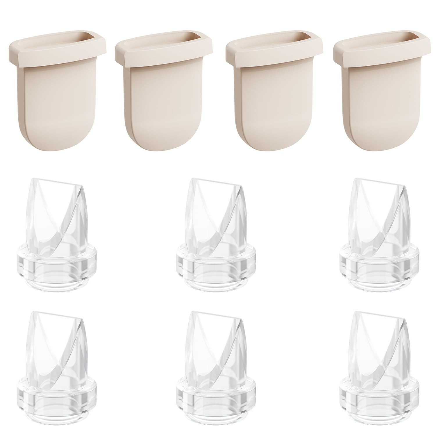 10pcs Breastpump Kits, 6pcs Duckbill Valves and 4pcs Silicone Diaphragms Compatible with eufy S1 ... | Amazon (US)