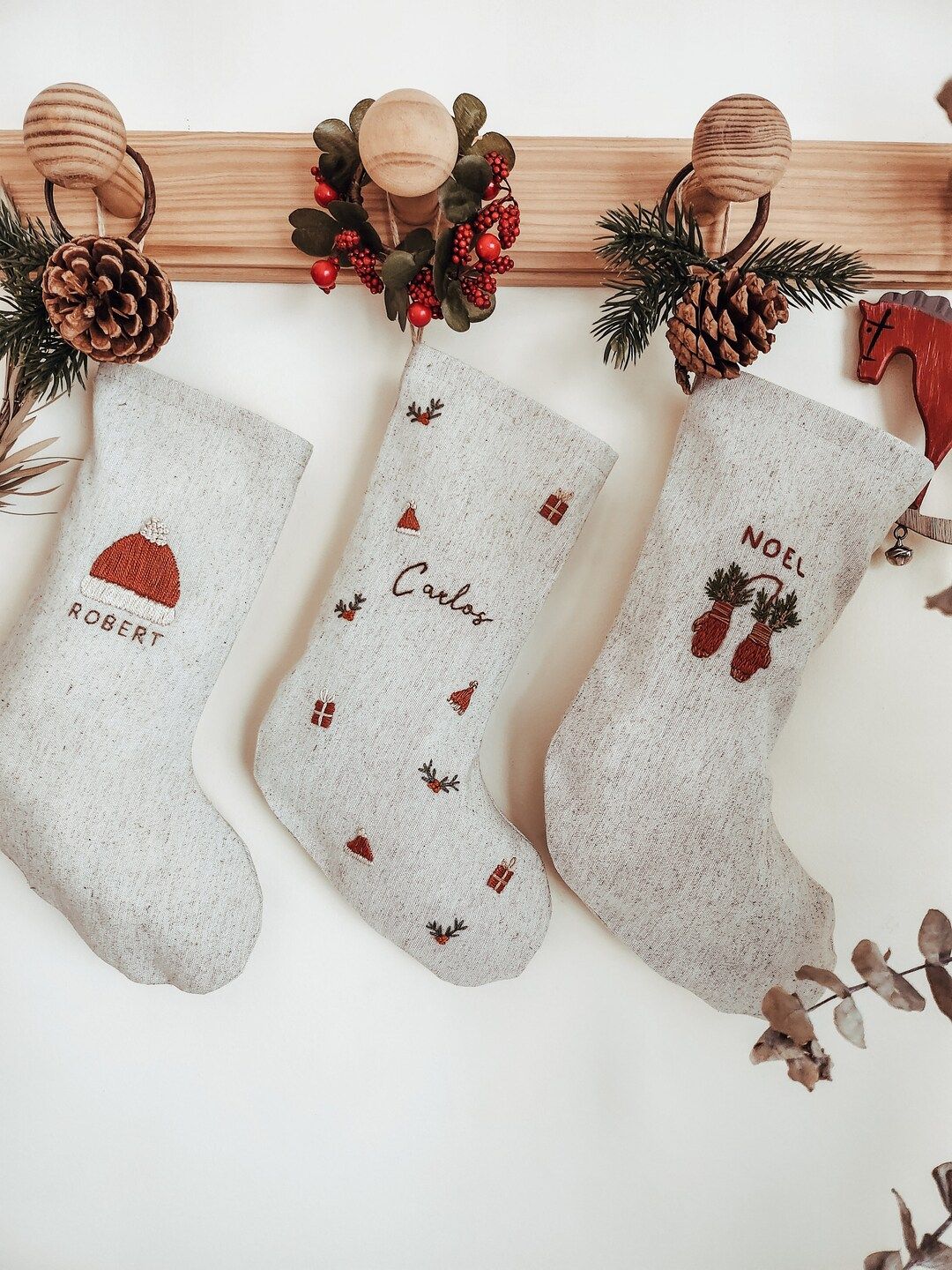 Personalized Christmas Santa Stocking/custom Name Christmas - Etsy | Etsy (US)