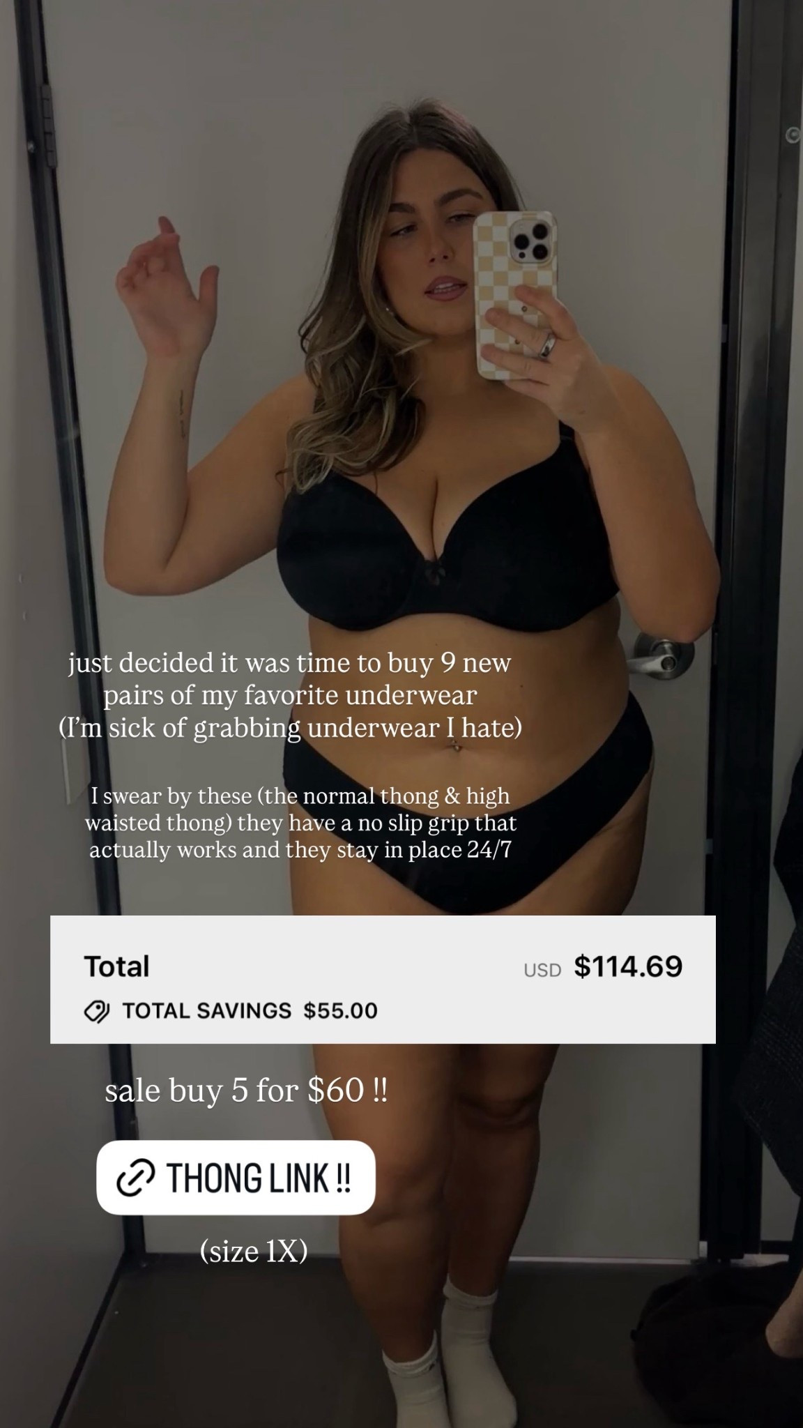 High waisted and regular. No slip grip ! Wear daily. Size 1X (very true to size ) I normally size 16/18 and 1X is perfect. 

#LTKPlusSize #LTKgrwm #LTKFindsUnder50