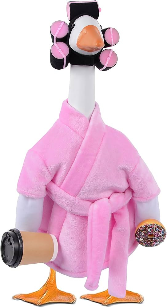 yuboo Lady Porch Goose Outfit 23 Inch Pink Bathrobe, Spring Goose Clothes Porch Geese Accessories... | Amazon (US)