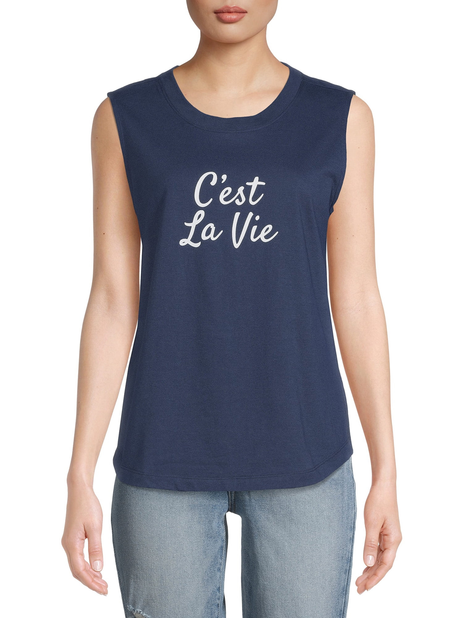 Time and Tru Women's Graphic Tank | Walmart (US)