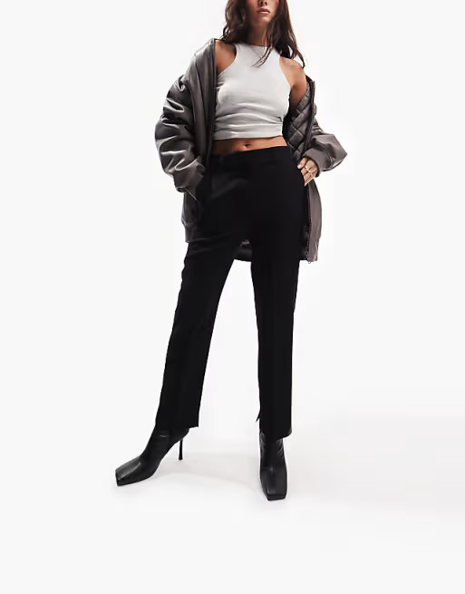 ASOS DESIGN slim skim cigarette pants in black | ASOS (Global)