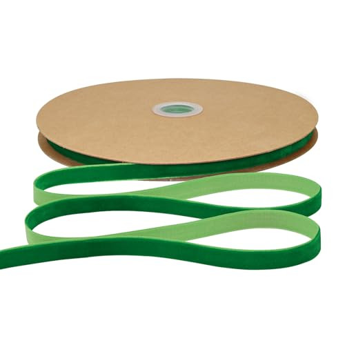 Christmas Green Velvet Ribbon 3/8 inch × 25 Yards for Christmas Wreath Bow DIY Sewing Projects G... | Amazon (US)