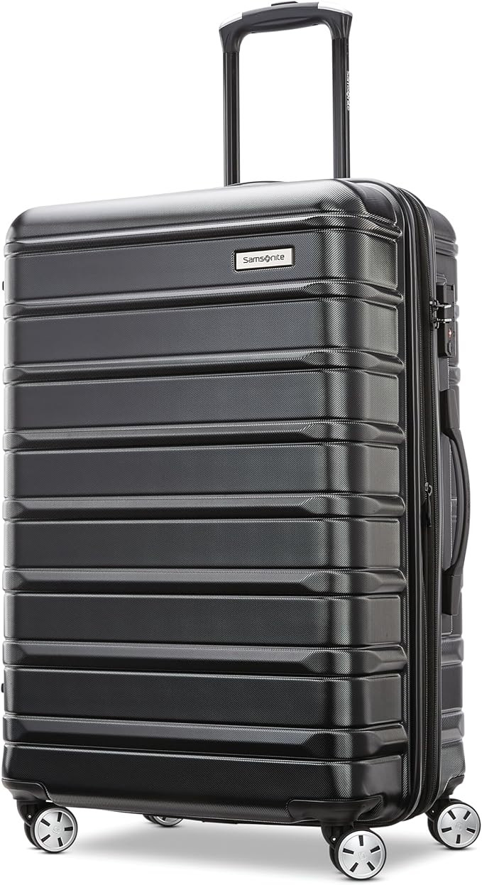 Samsonite Omni 2 24-Inch Medium Checked Hardside Luggage with 360° Spinner Wheels - Scratch Resi... | Amazon (US)