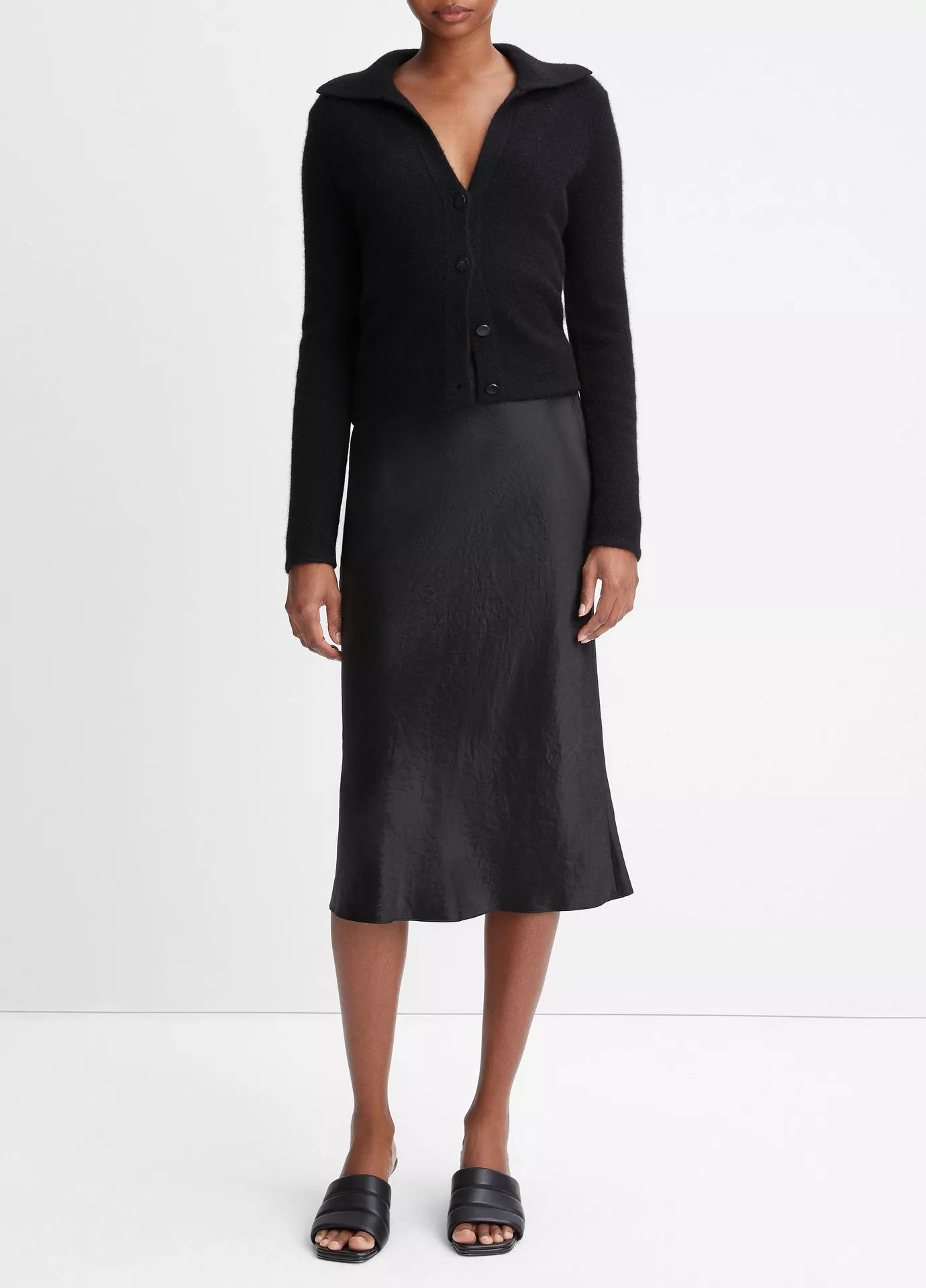 Plush Cashmere Polo Cardigan | Vince LLC