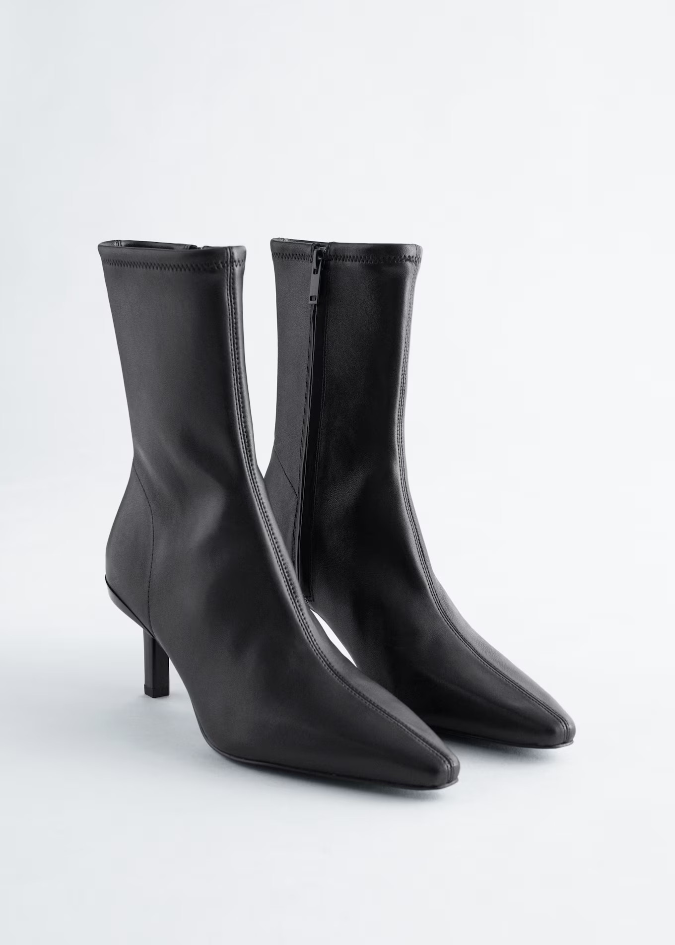 Stretch-Leather Ankle Boots | & Other Stories UK