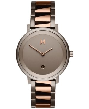 Mvmt Women's Signature Ii Dusk Taupe Two-Tone Steel Bracelet Watch 34mm | Macys (US)