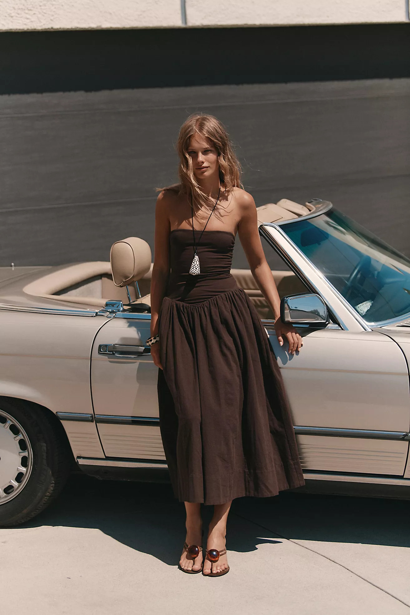 Onda Drop-Waist Tube Midi Dress | Free People (Global - UK&FR Excluded)