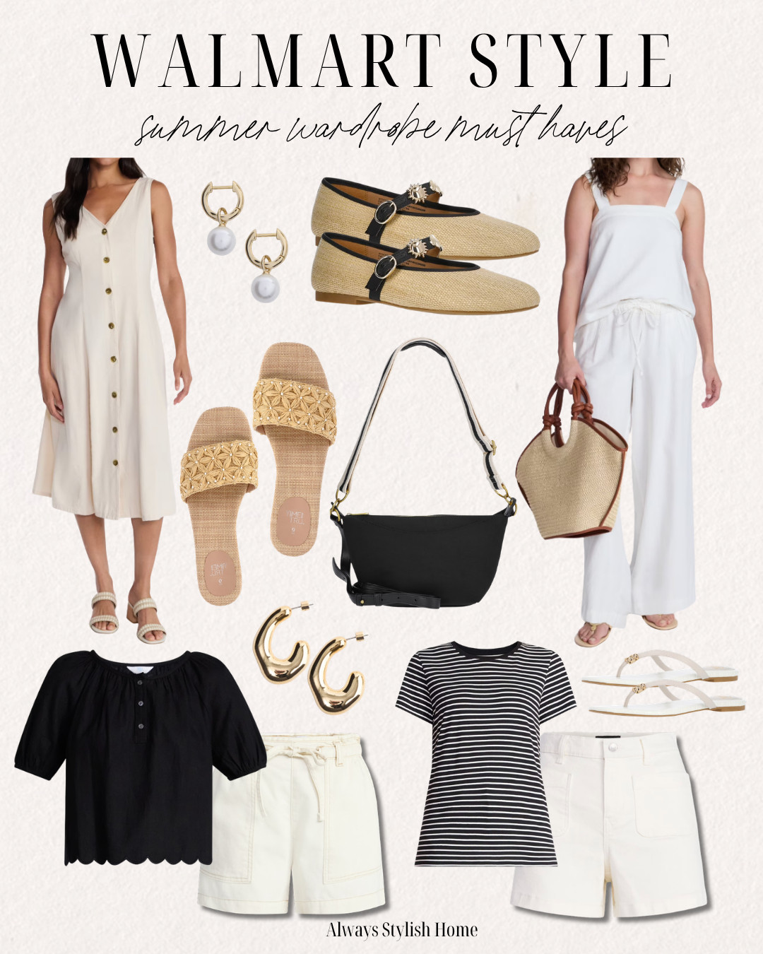 timeless neutral walmart summer wardrobe must haves! These Walmart fashion finds are perfect if you are looking for affordable wardrobe essentials for your next vacation! These instantly elevate your summer vacation and beach vacation outfits. #walmartfashionfinds #elevatedbasics #minimalstyle #affordablefashion #wardrobestaples #walmartstyle #neutraloutfits #everydaystyle #timelessfashion #ltkfashion #LTKgrwm #LTKootd 

 #LTKgrwm #LTKootd #LTKSeasonal
