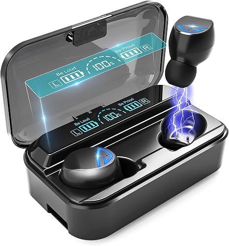 Bluetooth 5.2 Wireless Earbuds HiFi Stereo Sound Deep Bass Headphones with USB-C Charging Case No... | Amazon (US)