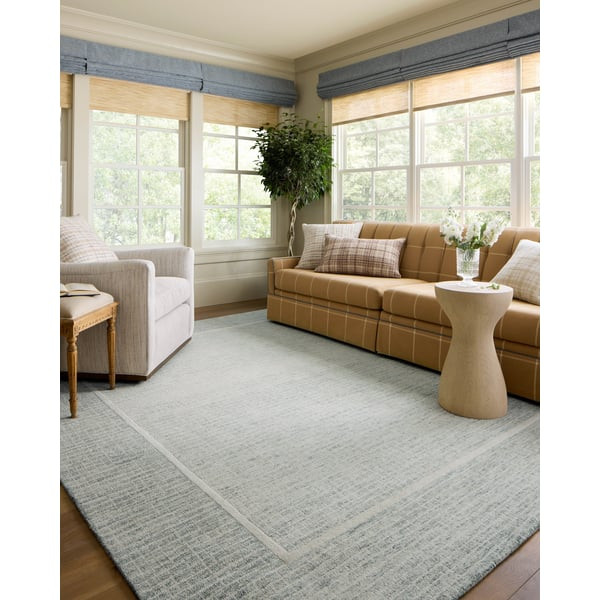 Briggs BRG-01 Mist/Ivory Wool Hand-Tufted Area Rug | Rugs Direct