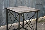 Reclaimed Wood End Table. Industrial Side Table. Steel. | Amazon (US)