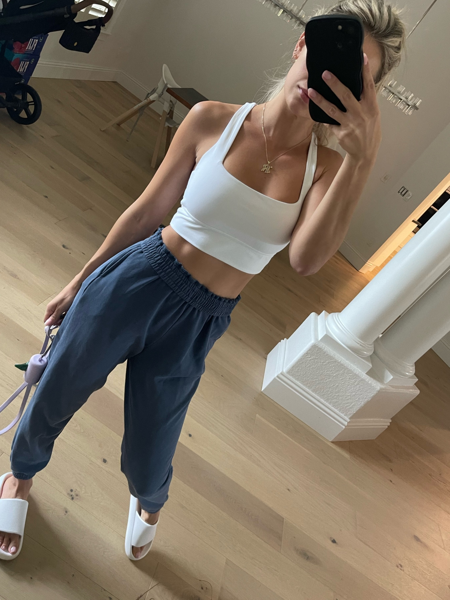 Sweats + Crops have become the official FL fall Uni 🤍  Sweats are Superdown from a few years ago but linking my favorite amazon ones again that fit veryyy similar. 