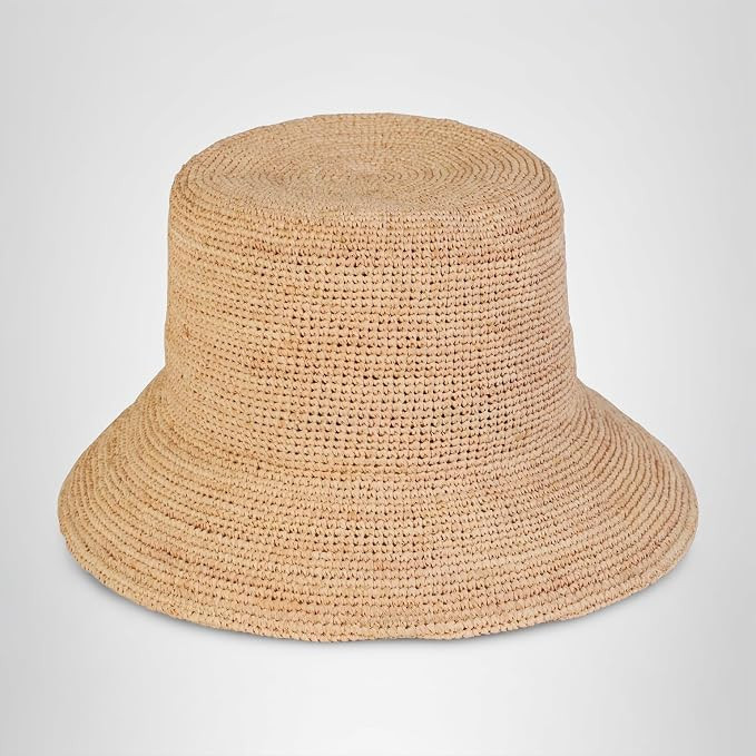 The Inca Bucket – Raffia Straw Bucket Hat, Hand-Crocheted Sun Hat | Amazon (US)