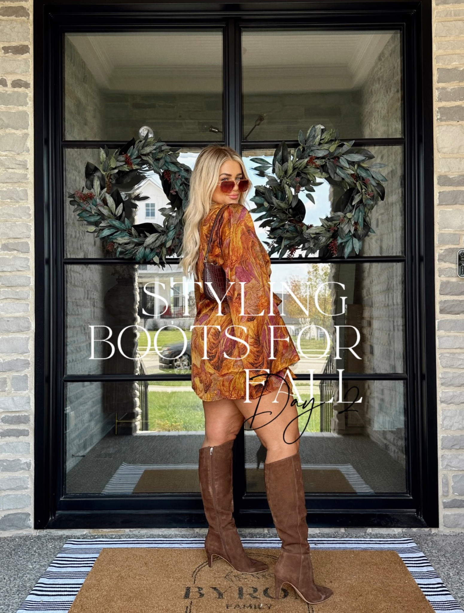 REEL SERIES | 7 days of styling wide calf boots 

Dress- Large
Boots- TTS// calf size 16.5”