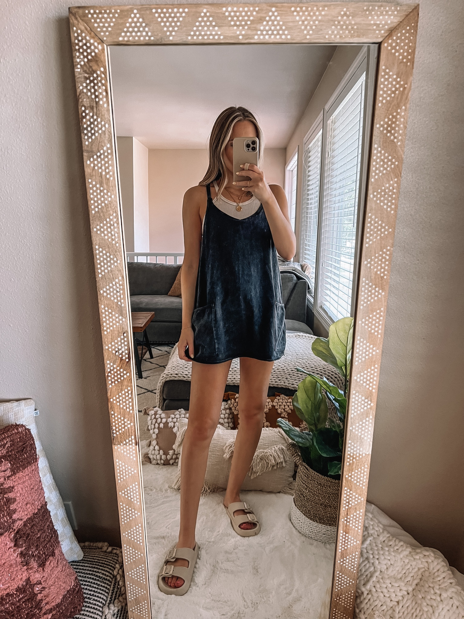 lunara mini dress black Lunara Long Sleeve Mini Dress | Black | Womens