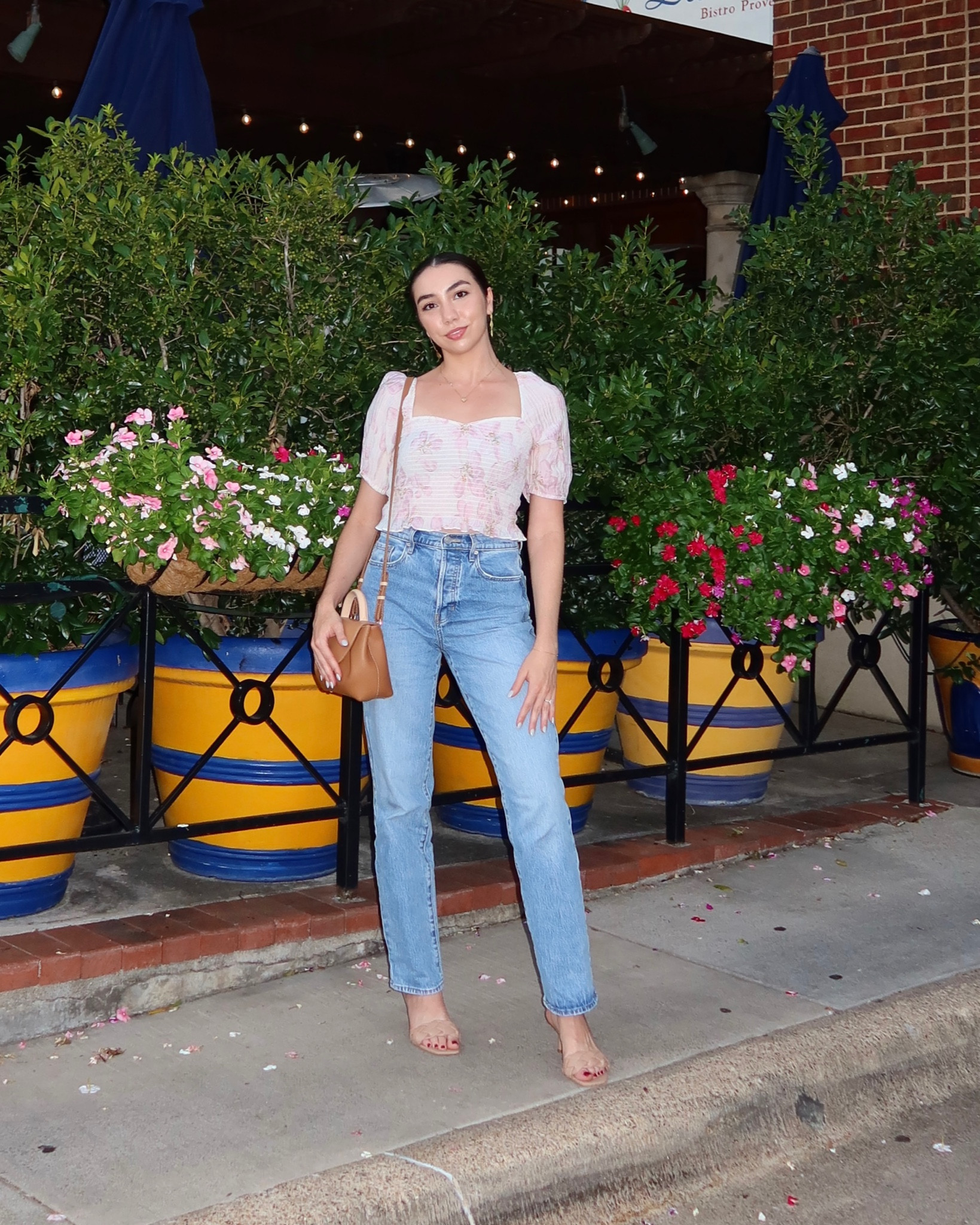 Dinner date night outfit. Kitten heels, relaxed denim, and a cute top. These are my favorite jeans right now from Pacsun!

#LTKStyleTip #LTKBacktoSchool #LTKFindsUnder50