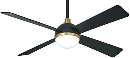 Minka-Aire F623L-BC/SBR Orb 54 Inch Ceiling Fan with Integrated 16W LED Light in Brushed Carbon / So | Amazon (US)