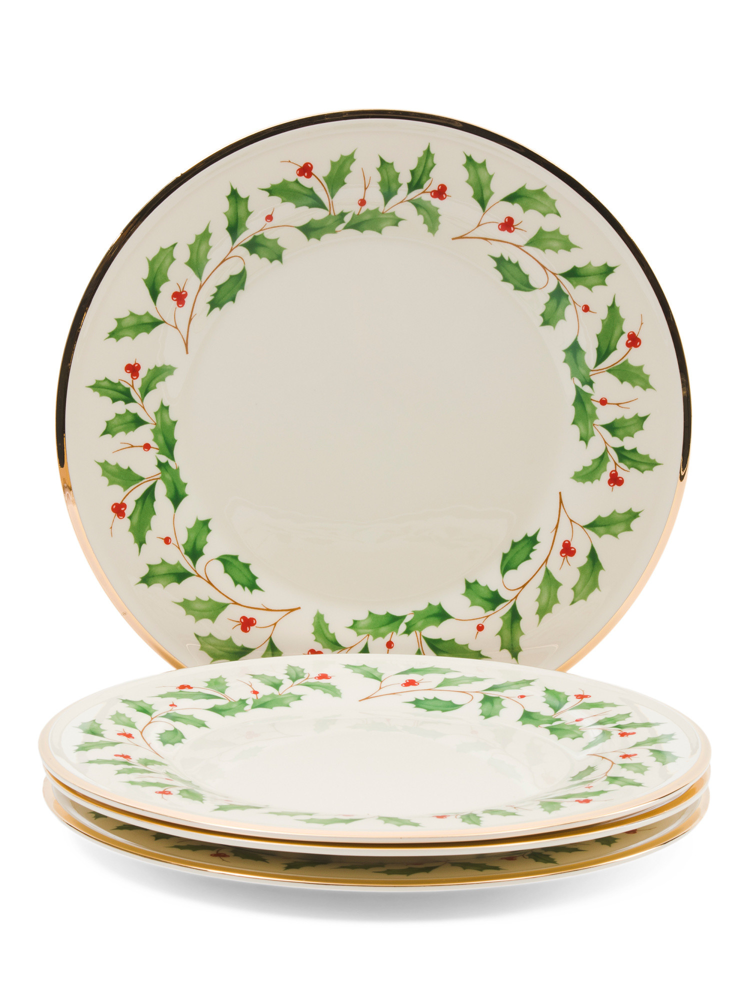 Set Of 4 Holiday Dinner Plates | TJ Maxx