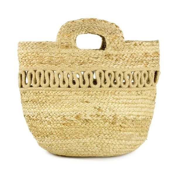 Magid Women's Spring Mixed Jute Bag with Cut Out Stripe | Walmart (US)