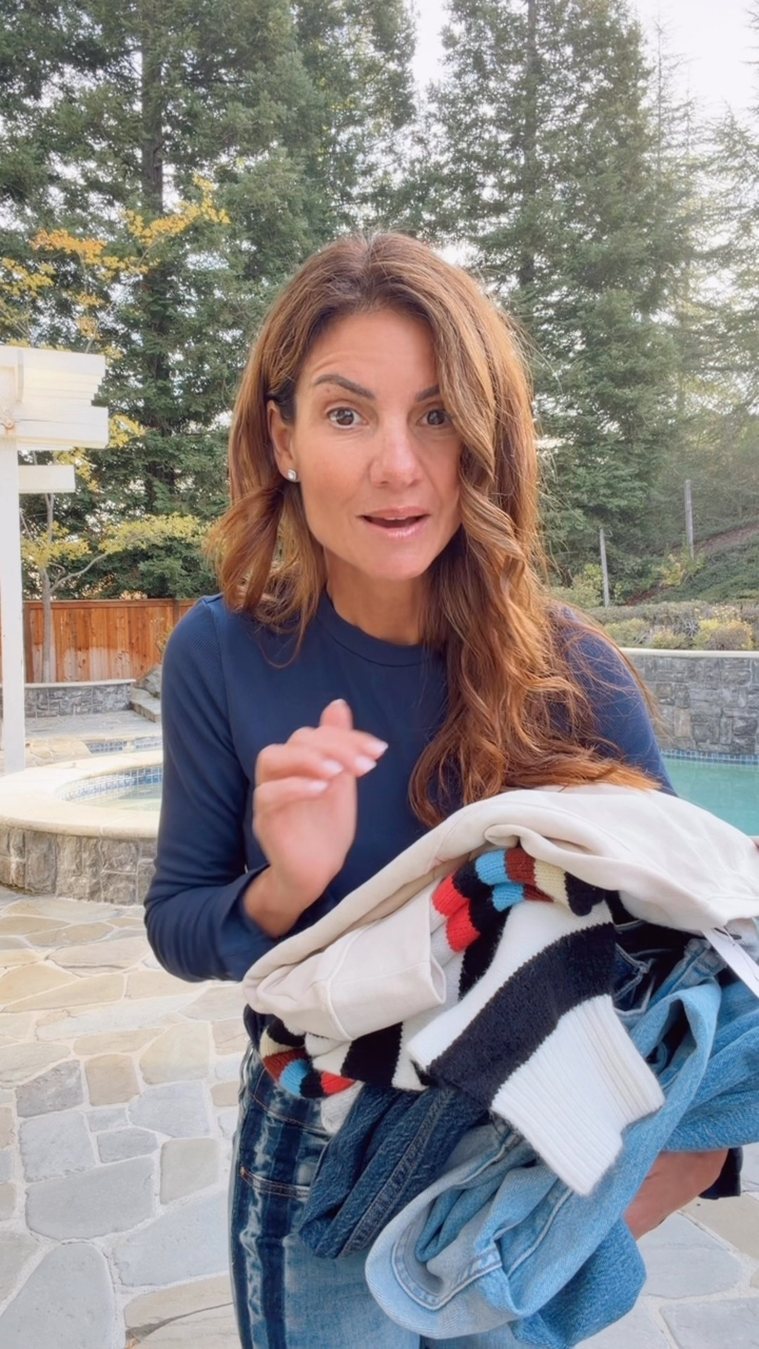 Backyard fashion show because why not 🤍
Easy, comfortable outfits I actually wear — jeans, tees, sweaters, jackets, loafers, and ballet flats.
All of my tops are size small and jeans fit true to size  

#LTKWorkwear #LTKFindsUnder100 #LTKOver40