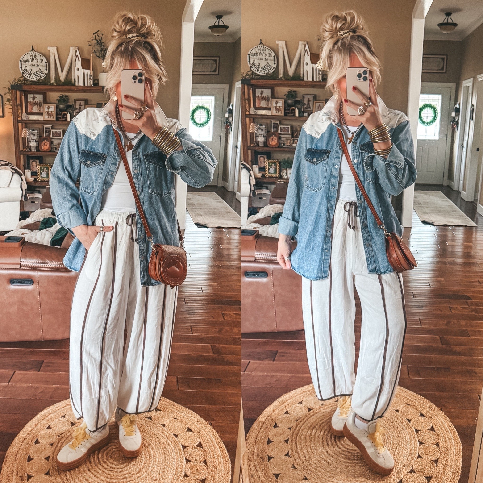 A little Amazon and Target! 
Denim shirt M
Pants and tank M
Adidas I size down 
Necklace save with code MANDIE

#LTKootd #LTKgrwm #LTKOver40