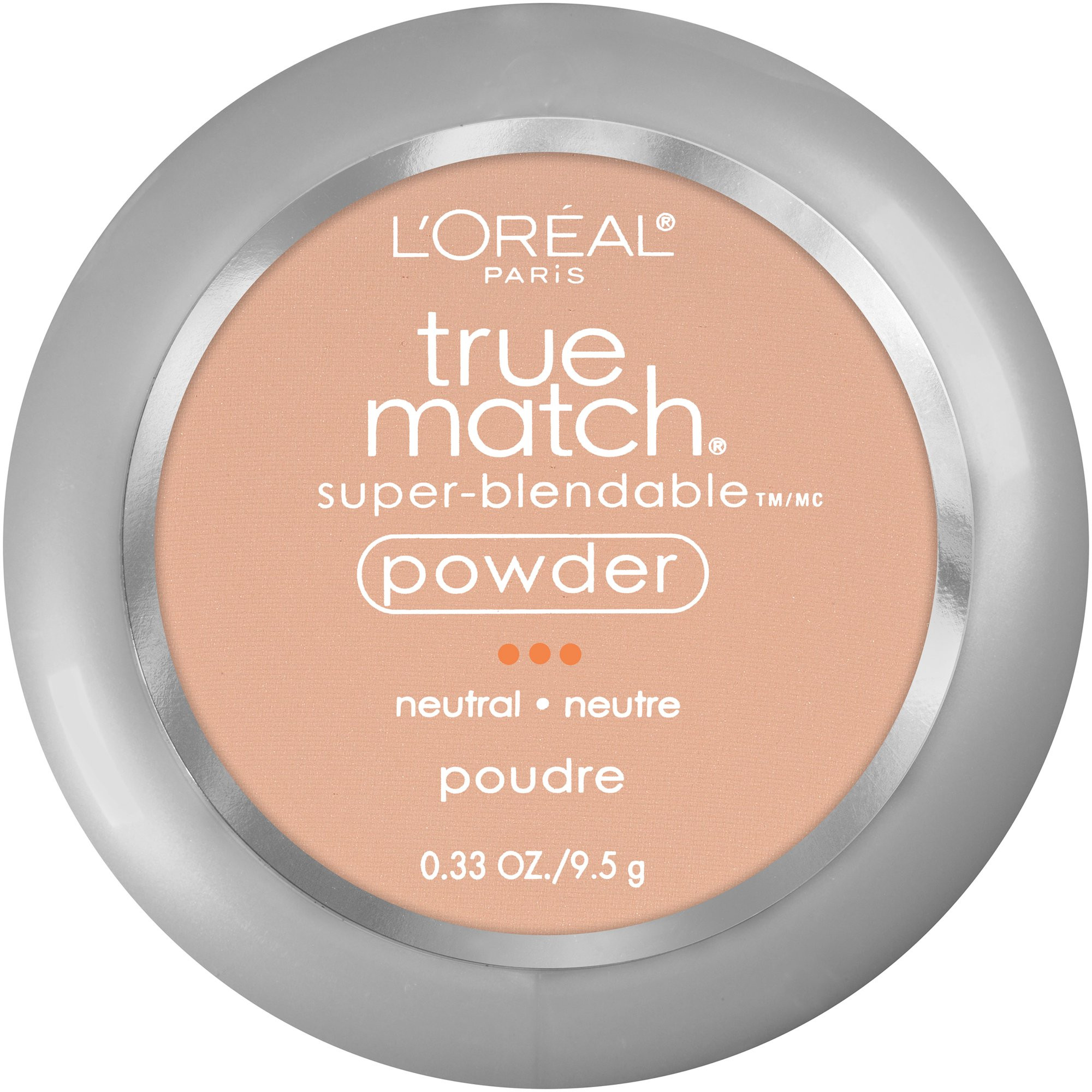 L'Oreal Paris True Match Super Blendable Oil Free Makeup Powder, Buff Beige, 0.33 oz | Walmart (US)