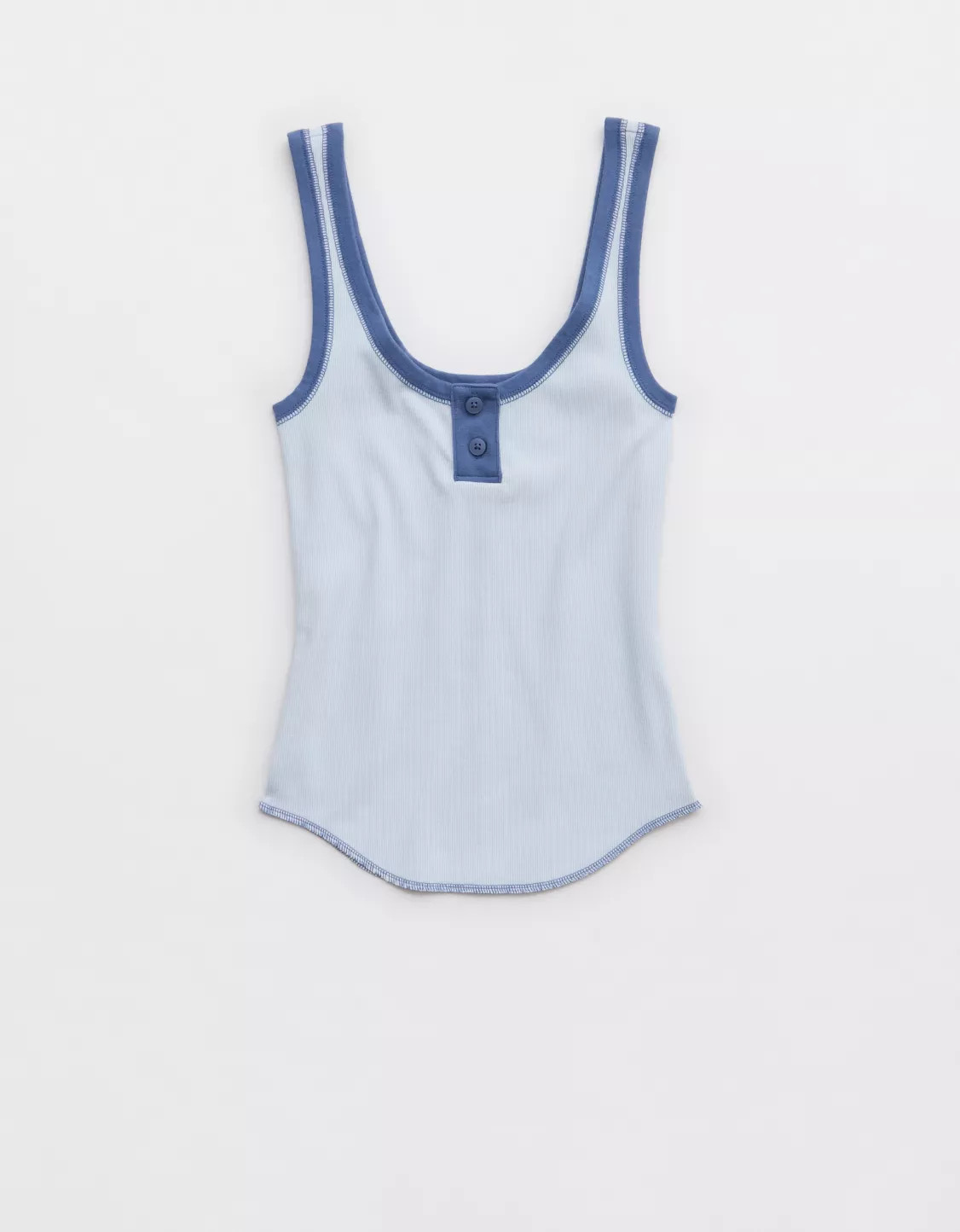 Aerie Ribbed Henley Tank Top | Aerie