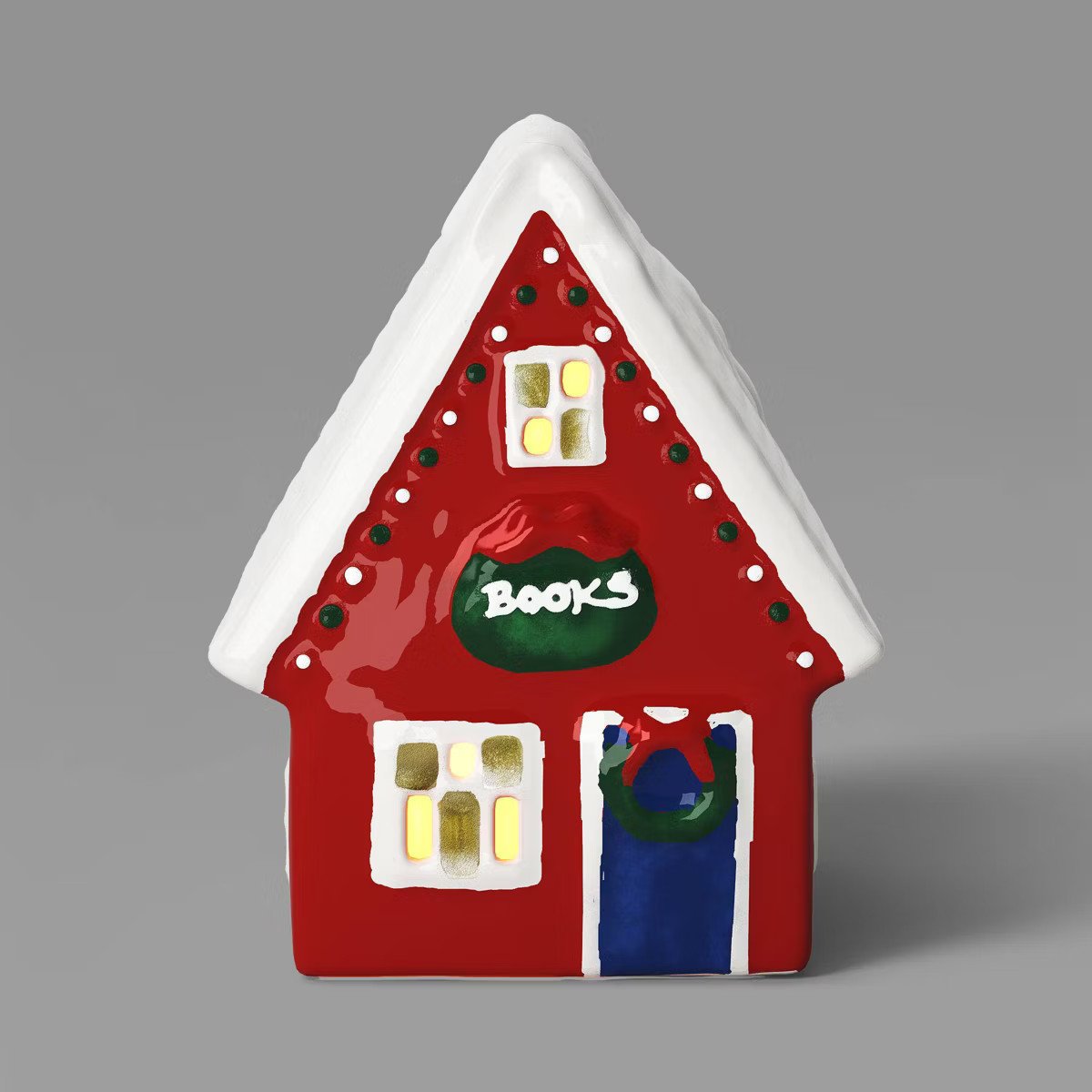 Ceramic LED Book Shop Christmas Red - Threshold™ | Target