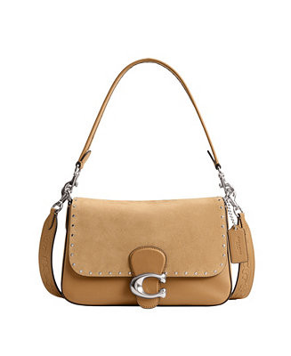Coach Soft Tabby Leather with Rivets Shoulder Bag - Macy's | Macy's