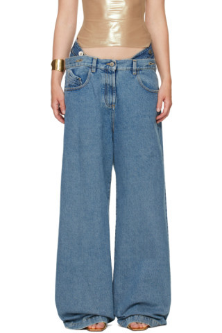 Blue Long Jeans | SSENSE