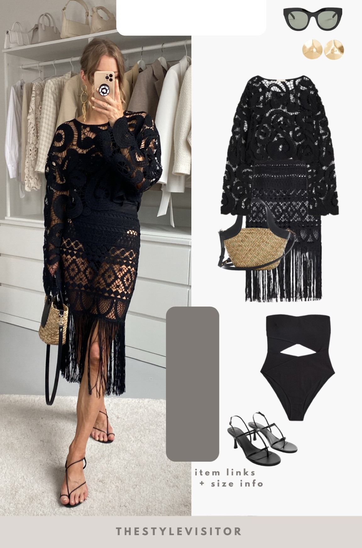 Beach outfit wearing a crochet skirt (xs) with crochet top, underneath a swimsuit (s). Read the size guide/size reviews to pick the right size.

Leave a 🖤 to favorite this post and come back later to shop

#black crochet skirt #beach outfit #beach skirt #holiday look 

#LTKeurope #LTKSeasonal #LTKstyletip