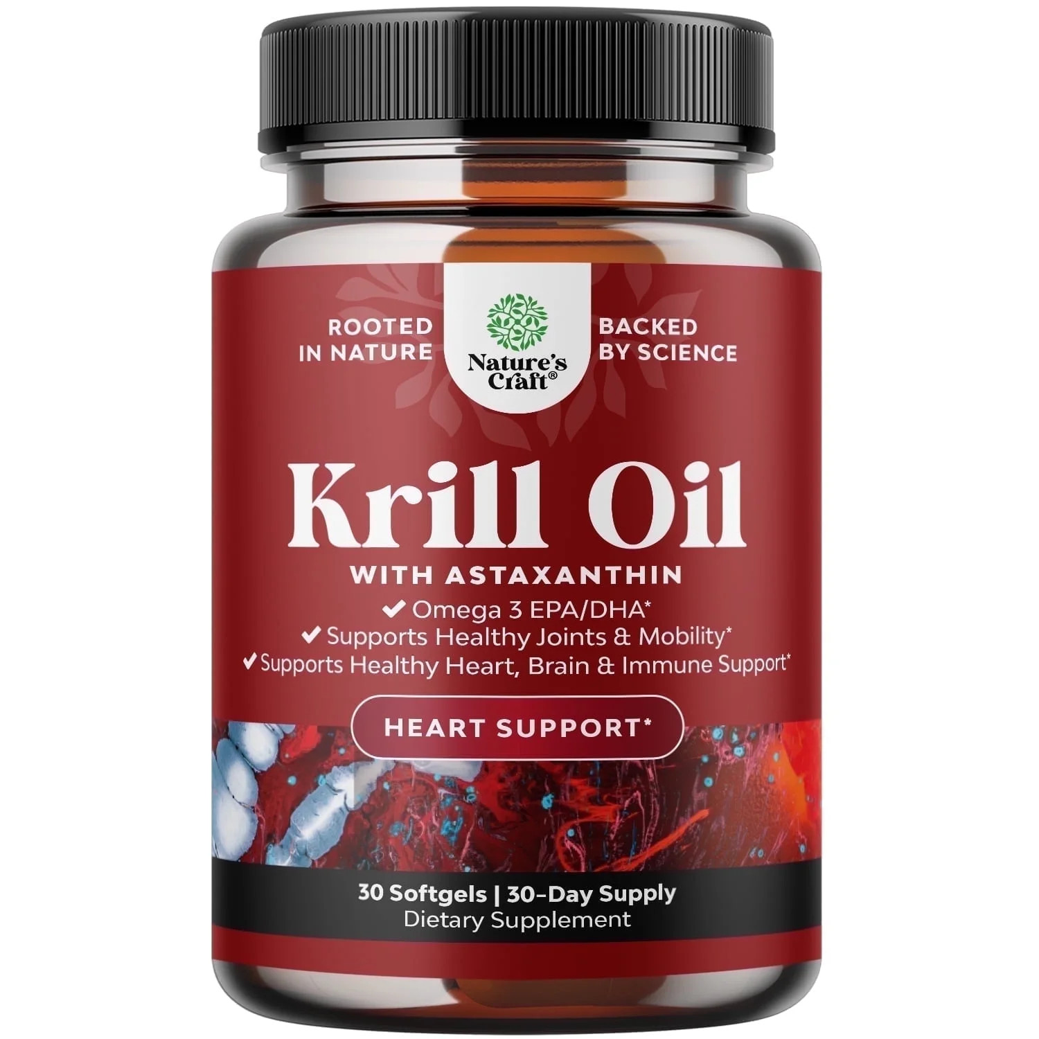Natures Craft Antarctic Krill Oil 500mg Softgels, High Absorption Omega 3 Supplement, Bone & Join... | Walmart (US)
