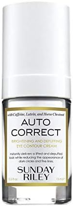 Sunday Riley Auto Correct Brightening and Depuffing Caffeine Eye Contour Cream for Dark Circles a... | Amazon (US)