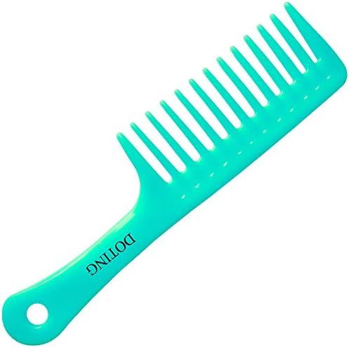Wide Tooth Comb for Curly Hair,Long Hair,Wet Hair,Detangling Comb Large(cyan) | Amazon (US)