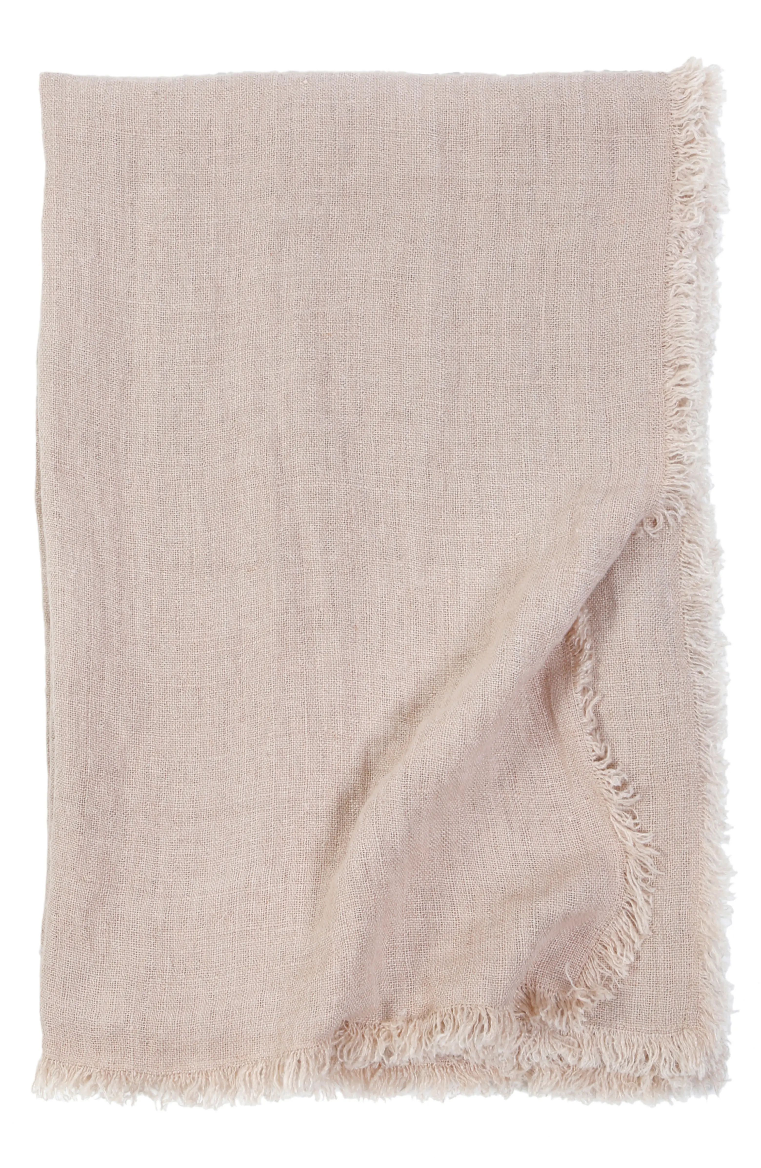 Laurel Oversized Linen Throw Blanket | Nordstrom