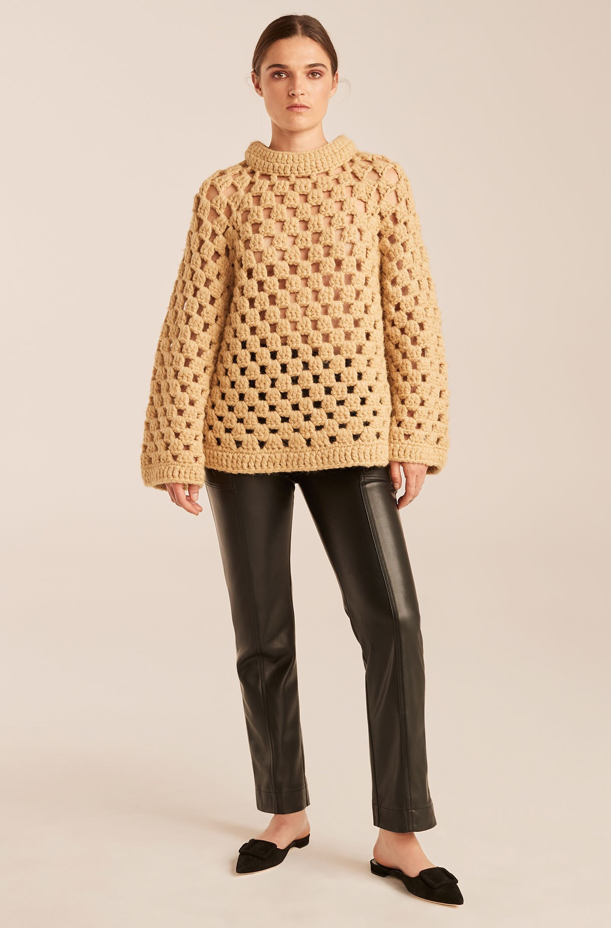 Hand-Crochet Alpaca Turtleneck | Rebecca Taylor