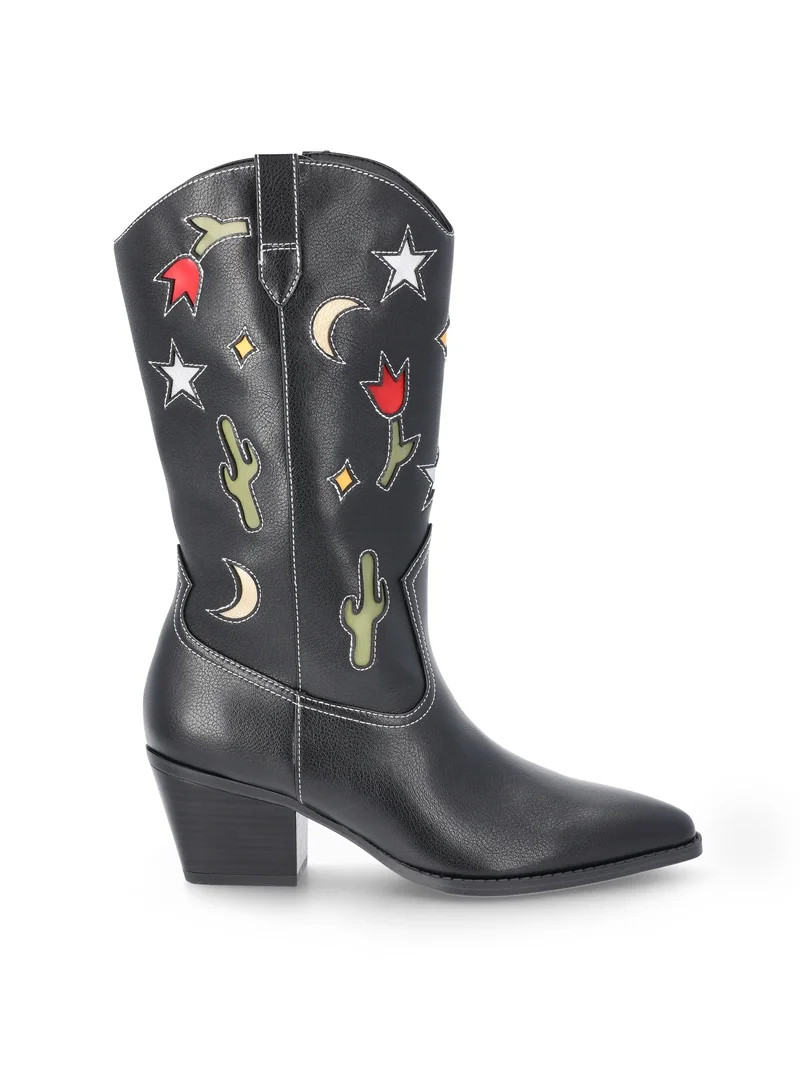 No Boundaries Novelty Western Boots, Women's - Walmart.com | Walmart (US)
