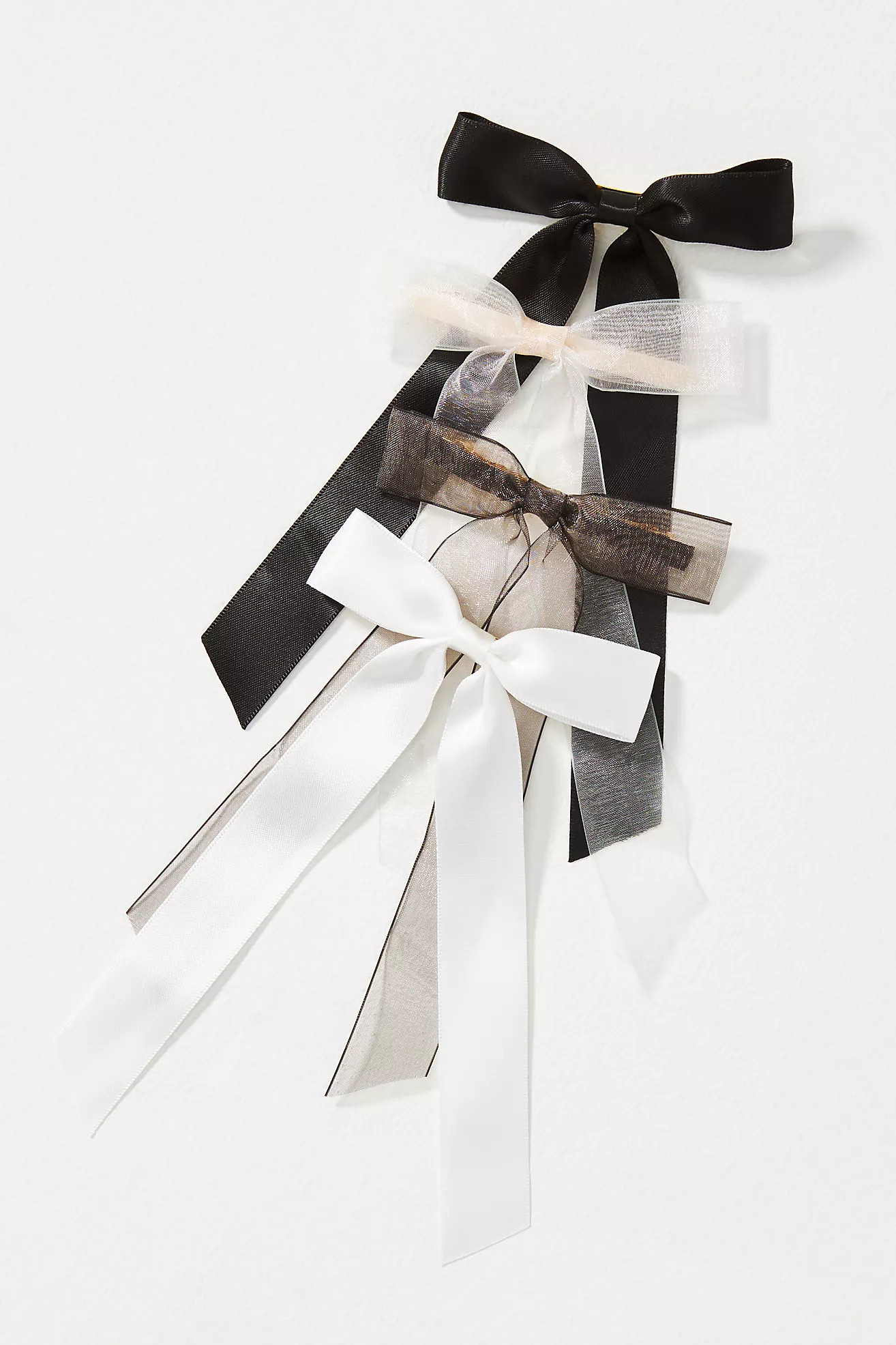 Organza Hair Bows, Set of 4 | Anthropologie (US)